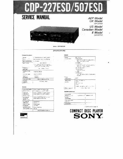 Sony CDP-227ESD_507ESD CD player